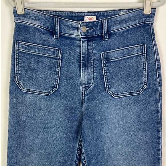 Faherty Blue Flare & Wide Leg Jeans - Picture 3 of 14